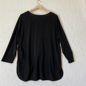 Ralph Lauren Tunic Size 2X Womens Black Longer in Back